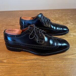 Allen Edmonds Leiden Longwing Derby Shoes in Black, size 9.5 D